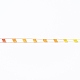 ポリエステルファンシーヤーン  セグメント染め  歯ブラシ ブークレ フラッグ 編み糸  カラフル  8x0.4mm YCOR-H001-01-3