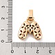 Латунные микро проложить кубического циркония подвески KK-C076-29M-G02-3