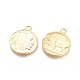 Тибетский стиль подвески сплава для монет TIBEP-GC001-G-RS-1