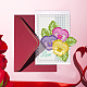 GLOBLELAND 4Pcs 3D Flowers Boxes Frame Cutting Dies Metal Valentine’s Day Pansy Die Cuts Embossing Stencils Template for Paper Card Making Decoration DIY Scrapbooking Album Craft Decor DIY-WH0309-654-8