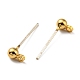 Brass Stud Earring Findings FIND-R144-13A-G18-2