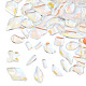 ガラスラインストーンカボション  ネイルアートの装飾の付属品  多面カット  混合図形  淡黄色  3~10x1.5~6x1.5~2mm  約600~700個/袋 MRMJ-N027-053C-1