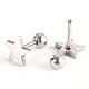 201 Stainless Steel Barbell Cartilage Earrings EJEW-R147-08-2