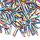 Brins de perles de cristal de quartz naturel plaqué olycraft 1 rang G-OC0002-52B-1