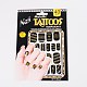 Mixed Style Removable Fake Temporary Tattoos Paper Stickers AJEW-O025-16-2