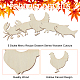 OLYCRAFT 100Pcs 5 Styles Unfinished Wood Plate Decor Wood Cutout Place Cards Signs 1.9 Inch Animal Theme Wood Cutouts for Menu Recipe Meat Dishes Food Table Sign for Restaurant Wedding Party Supplies WOOD-OC0002-90-4