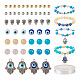 Fashewelry bricolage kit de fabrication de bracelet mauvais œil DIY-FW0001-33-3