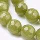 Chapelets de perles en jade de malaisie naturelle X-G-K288-12mm-16-3