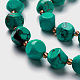 Perles de turquoise naturelle brin G-M367-23A-5