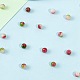 1 нить окрашенных бусин из натурального драгоценного камня G-SP0001-43-7