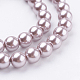 Eco-Friendly Glass Pearl Beads Strands HY-A008-8mm-RB017-3