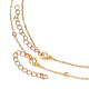 Brass Micro Pave Cubic Zirconia Pendant Necklaces Sets NJEW-JN02934-3