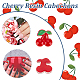 OLYCRAFT 100 Pcs 3D Cherry Nail Charms Cherry Resin Cabochons Red Nail Art Decoration Accessories for DIY Nail Art Decoration Supplies Jewelry Making Crafts - 9x9mm MRMJ-OC0003-22-4