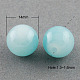 Chapelets de perles en verre imitation jade X-DGLA-S076-14mm-19-1
