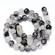 Round Faceted Natural Rutilated Quartz Beads Strands G-F222-21-14mm-3