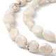 Natural Howlite Beads Strands G-P494-B02-3