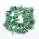 Natürlichen grünen Aventurin Perlen Stränge G-O051-02-2