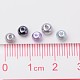 Silver-Grey Mix Pearlized Glass Pearl Beads HY-X006-4mm-13-4