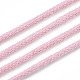 コットン糸  マクラメコード  装飾的な糸のスレッド  DIYの工芸品について  ギフトラッピングとジュエリー作り  ピンク  3mm  約109.36ヤード（100m）/ロール。 OCOR-T001-02-32-4