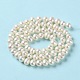 Fili di perle di perle d'acqua dolce coltivate naturali PEAR-E018-39-3