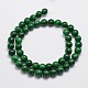 Chapelets de perles en jade de malaisie naturelle G-A146-8mm-B04-2