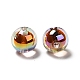 Placage uv perles acryliques transparentes irisées arc-en-ciel OACR-A014-04-1