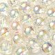 Perlas de acrílico iridiscentes arcoíris transparentes chapadas en uv TACR-D010-07B-1