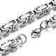 201 Stainless Steel Byzantine Chain Bracelet for Men Women BJEW-S057-70-3