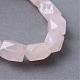 Chapelets de perles en quartz rose naturel G-R356-14-2