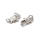 Rhodium Plated 925 Sterling Silver Lobster Claw Clasps STER-D006-20P-2