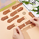 FINGERINSPIRE 6 Pairs Leather Sew-On Toggles Closures Saddle Brown PU Leather Snap Toggle with Pins Metal Leather Clasp Fastener Replacement Snap Toggle for Shoes Coat Jacket Bags DIY Craft FIND-FG0001-83-3