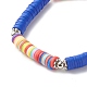 Handmade Polymer Clay Heishi Beads Stretch Bracelet BJEW-JB07372-6