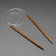 Alambre de goma de bambú circular agujas de tejer TOOL-R056-5.0mm-02-1