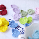 FINGERINSPIRE 14Pcs Heart Shaped Crochet Applique Patches 1.2x1.3 inch Handmade Yarn Knitted Sew On Cloth Patches Heart Crochet Patches for Clothing Repair DIY Crafts Decoration AJEW-FG0002-48-4