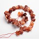 Nuggets Natural Red Agate Gemstone Bead Strands G-J332-A13-2