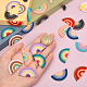 CHGCRAFT 24Pcs 8 Colors Handmade Polymer Clay Rainbow Cabochons CLAY-CA0001-19-3
