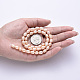 Fili di perle di perle d'acqua dolce coltivate naturali PEAR-N012-07G-6