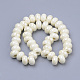 Perles en porcelaine manuelles PORC-Q219-13x9-F25-2