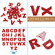 Alphabet Rhinestone Patches FW-TAC0001-01A-12