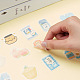 CRASPIRE Self Adhesive Food Stickers Set DIY-CP0001-70-6