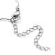 304 Stainless Steel Twist Bar Link Chain Necklace NJEW-K249-11P-3