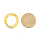 Круглое эластичное кольцо из бисера с драгоценными камнями и хрустальным диско-шаром со стразами для женщин RJEW-JR00454-4