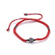 Bracelets de perles de nylon tressés réglables BJEW-JB04665-01-1