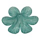 Light Sea Green Transparent Frosted Chunky Acrylic Flower Beads X-PAF154Y-13-2