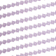 Olycraft 5 yards brodé fleur dentelle perle garniture lilas perle dentelle ruban vintage bordure passementerie brodée applique couture artisanat pour la couture artisanat robe de mariée embellissement OCOR-WH0071-022B-1