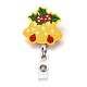 Christmas Bell Felt & ABS Plastic Badge Reel AJEW-I053-07-1