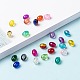24 couleurs de perles de verre craquelées transparentes CCG-JP0001-01C-4