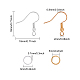 CHGCRAFT 800Pcs Iron Earring Hooks Ear Wire Kit Earring Hooks IFIN-CA0001-02-2