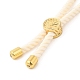 Bracelets en argent avec cordon de nylon torsadé DIY-B066-03G-20-3