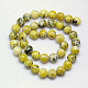 Fili di perle naturali di turchese giallo (diaspro) GSR10mmC007-2